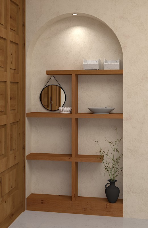 Agencement haut de gamme en bois d’iroko, signé Le Maillet Bleu à Genève