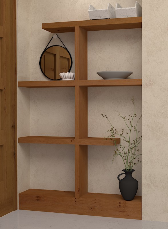 4. Sublimez votre intérieur à Genève avec une bibliothèque en iroko sur mesure