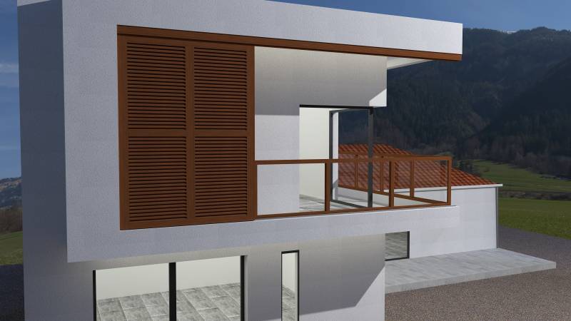 Garde-corps en Iroko à Genève : design et praticité