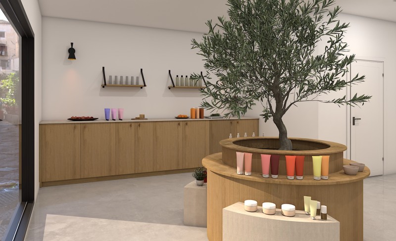 Agencement de boutique artisanale en bois sur mesure réalisé par menuisier haut de gamme à Genève et ses environs