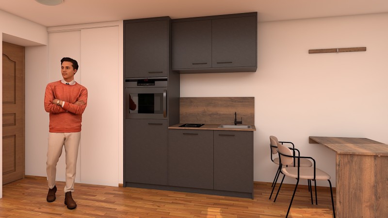 Cuisine fonctionnelle et table rabattable sur mesure : élégance et optimisation à Genève